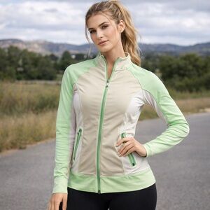 lululemon athletica Green and Beige Women's Jacket